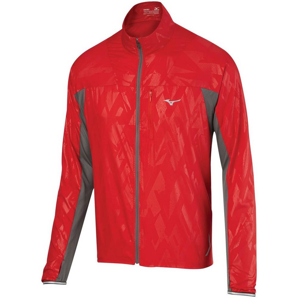 Mizuno Aero Férfi Jacke Piros XNL810627